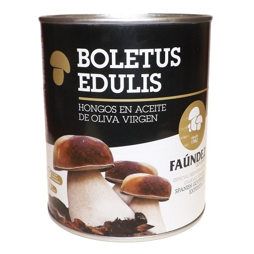 Boletus Edulis en Aceite de Oliva Primera 480g (Hongos Troceados)